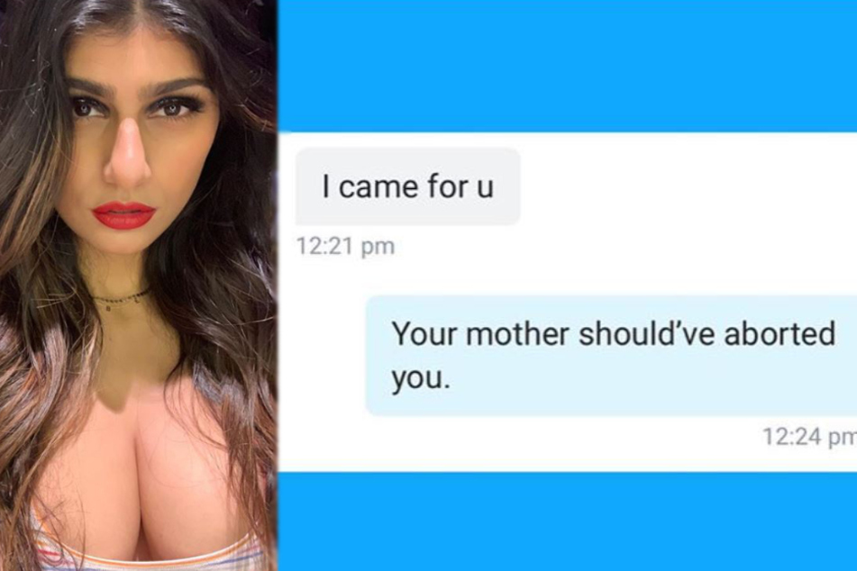 Mia Khalifa (27) had a come-back ready for the "fan".