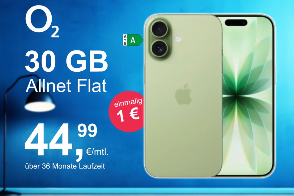 Das neue iPhone 17 inkl. 30 GB Datenvolumen für nur 1 Euro exklusiv bei o2.