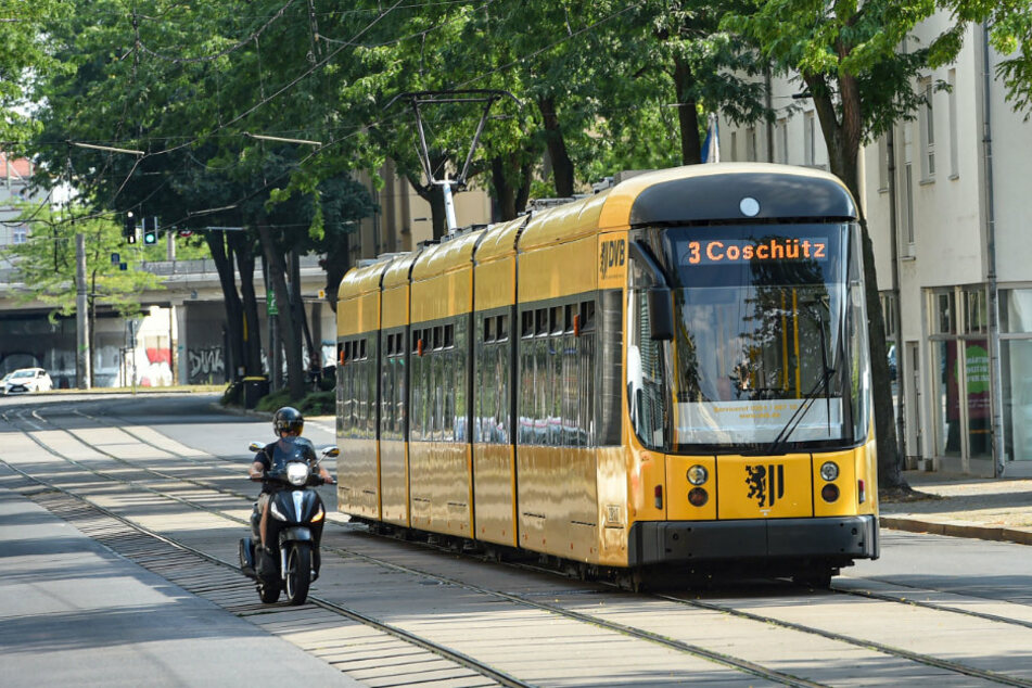 Großenhainer Straße: Hier werden Straße und Gleisanlage auf 800 Metern grundhaft saniert.