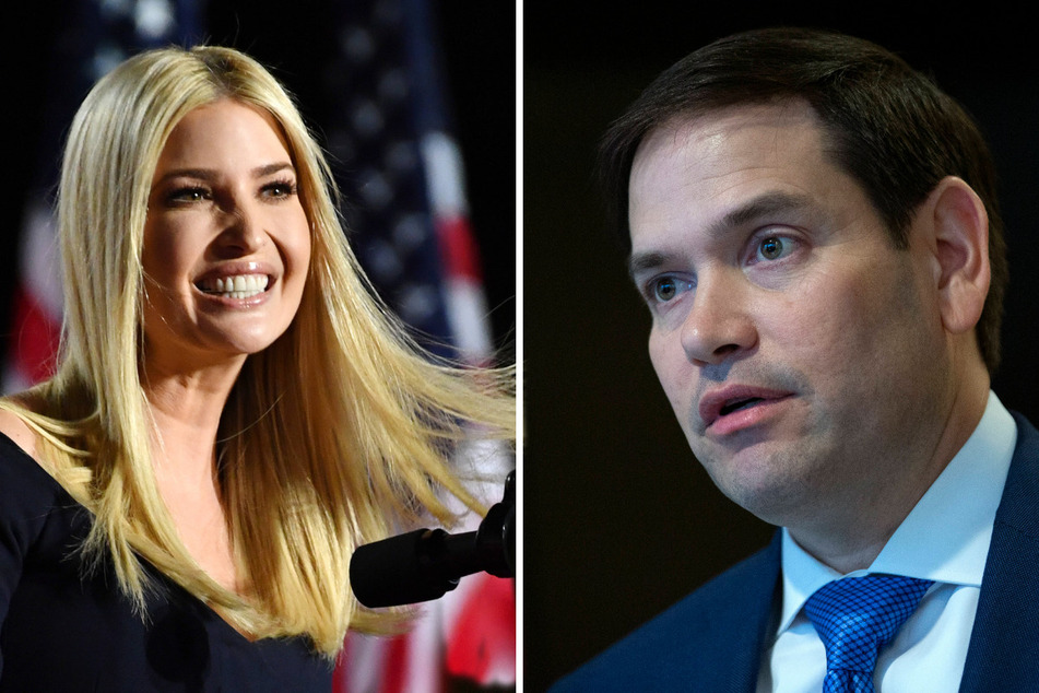 Ivanka Trump (l.) is reportedly not considering running against incumbent Florida Senator Marco Rubio (collage).