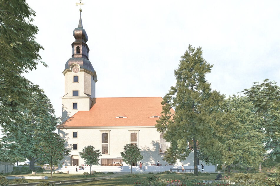 Von außen soll an das alte und traditionelle Bild der Stadtkirche angeknüpft werden.