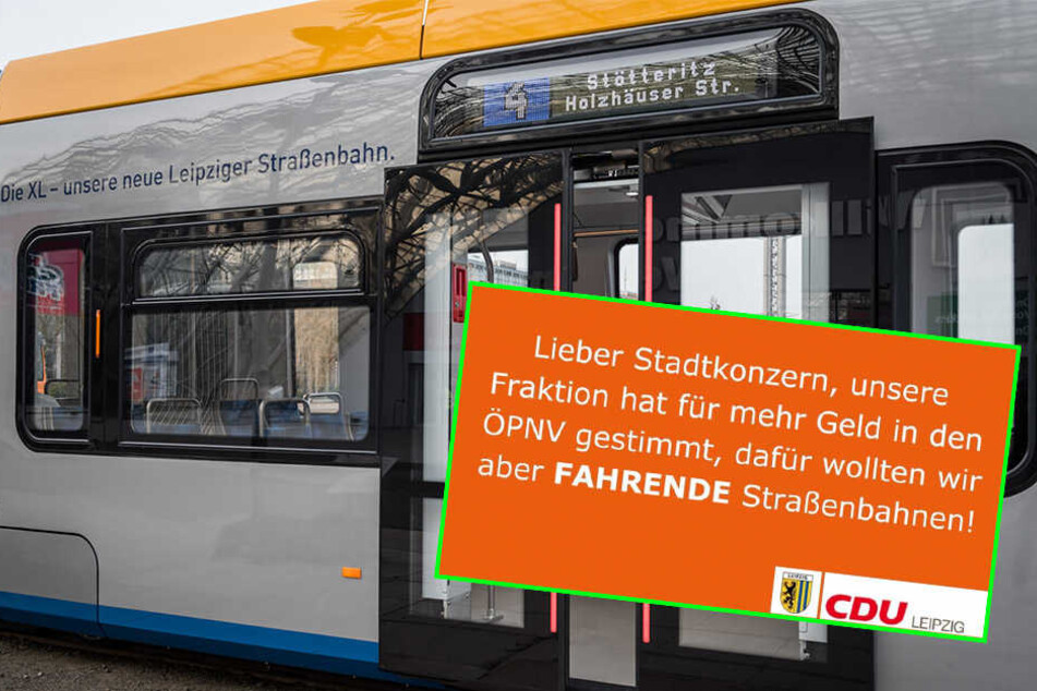 Die Leipziger CDU wollte die Probleme der neuen XL-Tram nicht unkommentiert lassen und meldete sich via Facebook zu Wort.