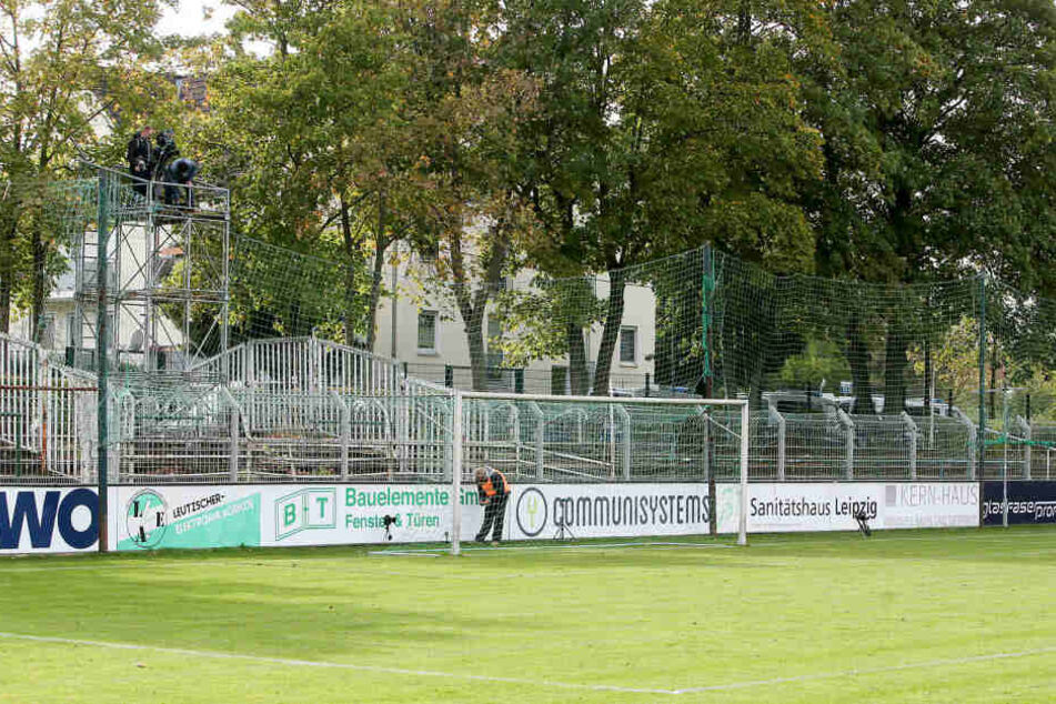 Der Gästeblock blieb im Alfred-Kunze-Sportpark leer. Das war im Sachsenpokal-Viertelfinale im Dezember auch schon der Fall.