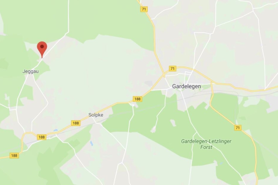 Der Unglücksort Eigenthum liegt westlich von Gardelegen in Sachsen-Anhalt.