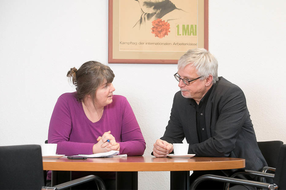 Schlimbach im Gespräch
mit Morgenpost-Redakteurin
Pia Lucchesi.
