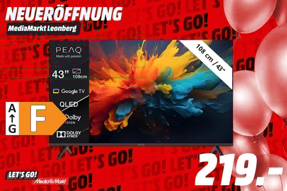 43-Zoll Peaq-Fernseher für 219 Euro.