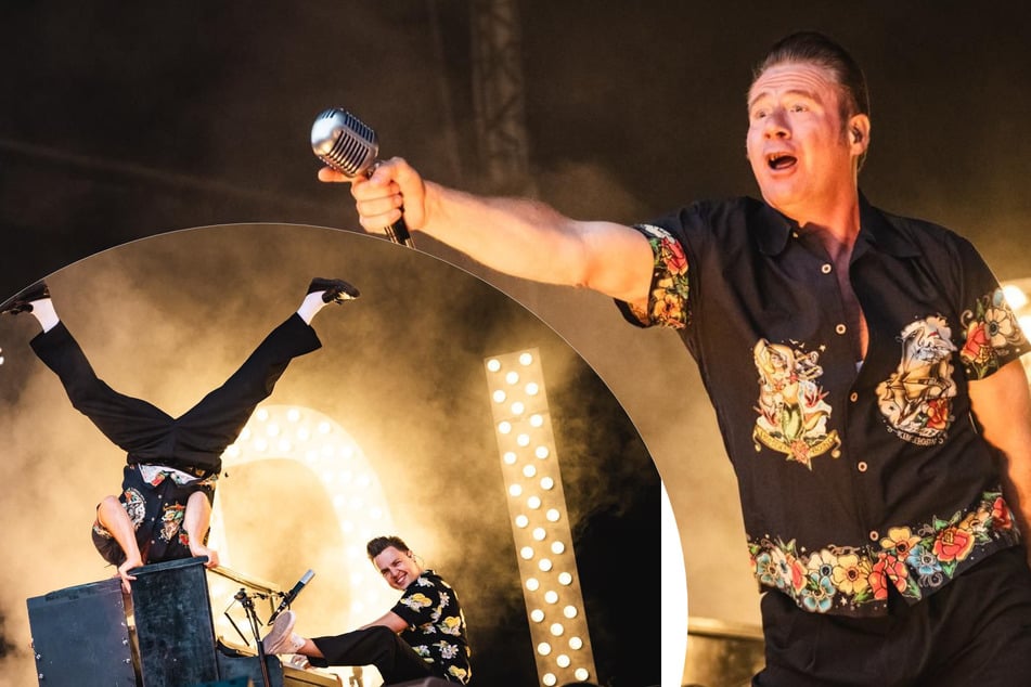 Kopfstand auf dem Klavier: Dick Brave rockt den Stadtpark mit vollem Körpereinsatz