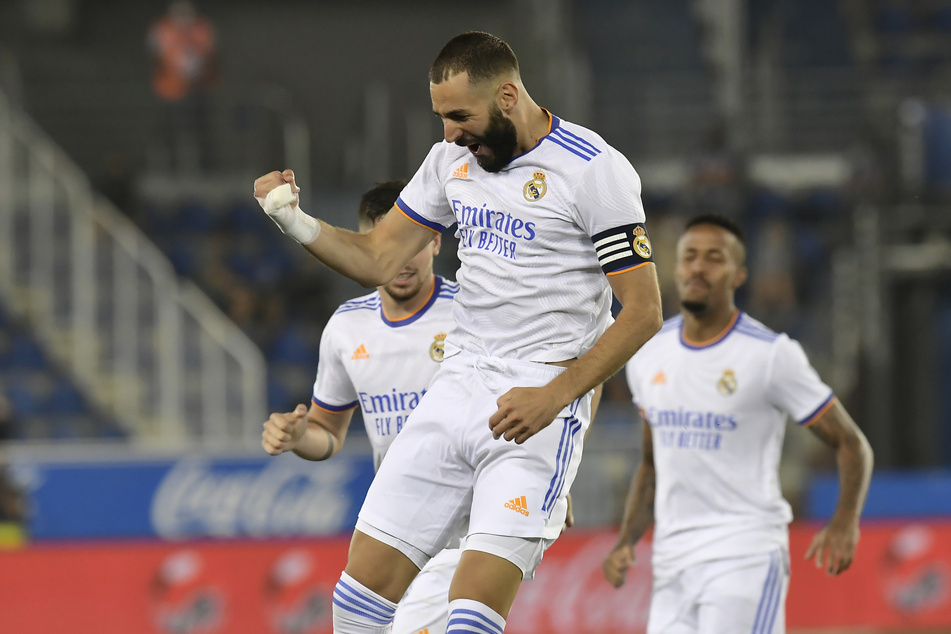 Karim Benzema (33) macht da weiter, wo er in der vergangenen Saison aufgehört hat. Der Franzose traf gegen Alaves doppelt.