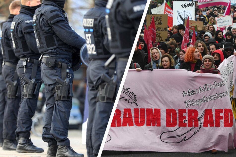 "Kein Raum der AfD": Klage wegen Polizeigewalt bei Demo-Einsatz