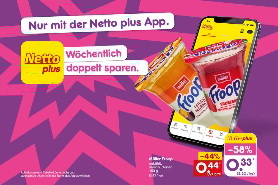 Einfach hier klicken und direkt die Netto plus App herunterladen.