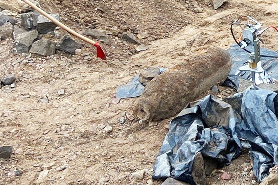 Diese 250-Kilogramm-Bombe wurde am Mittwoch in der Friedrichstadt gefunden.
