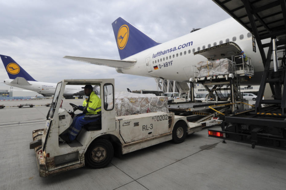 Die Feuerwehr untersuchte nach der Landung den Flieger (Symbolfoto).