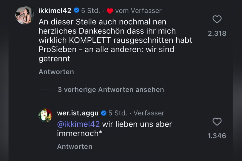 Beider Sänger betonten, dass die Beziehung beendet worden sei.