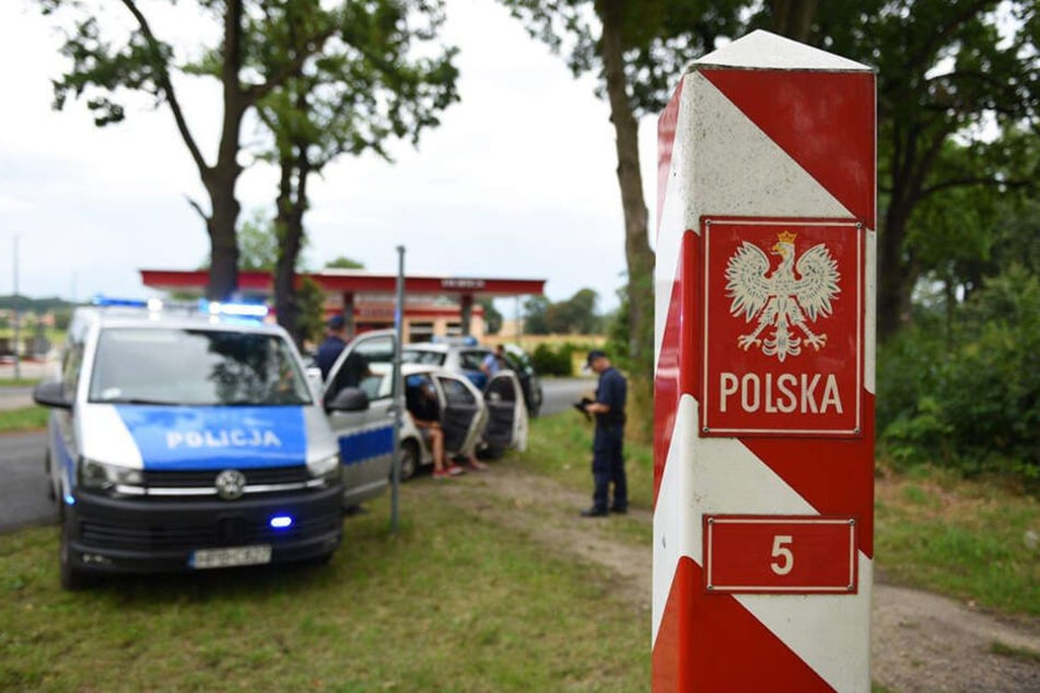 Auch die polnischen Kollegen der Polizei Zgorzelec wurden zum Einsatz gerufen.