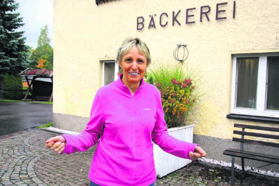 Bäckerin Ursula Buschmann (62) kennt ihr Dorfchemnitz, wurde hier 
geboren.