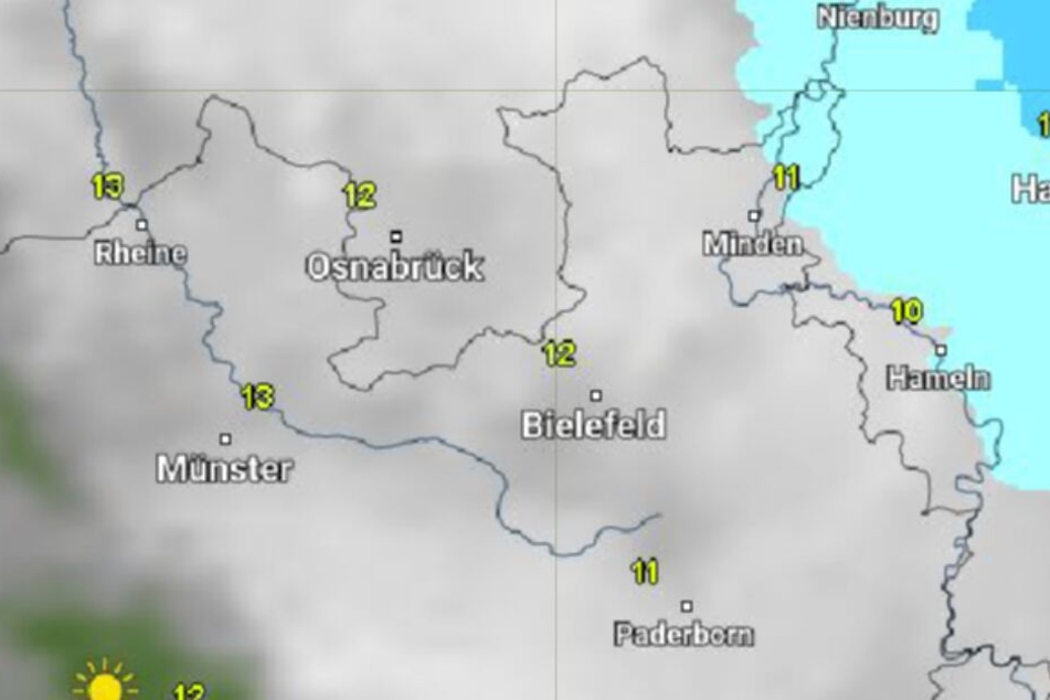 Dichte Wolken ziehen kommende Woche durch OWL.