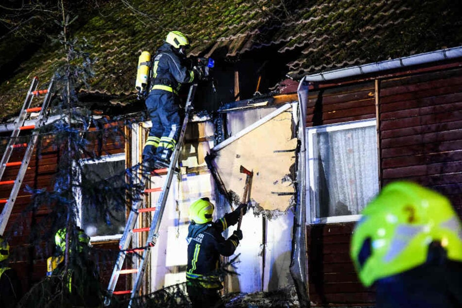 Durch den schnellen Löscheinsatz konnte hier ein Ausbrennen des Bungalows verhindert werden.