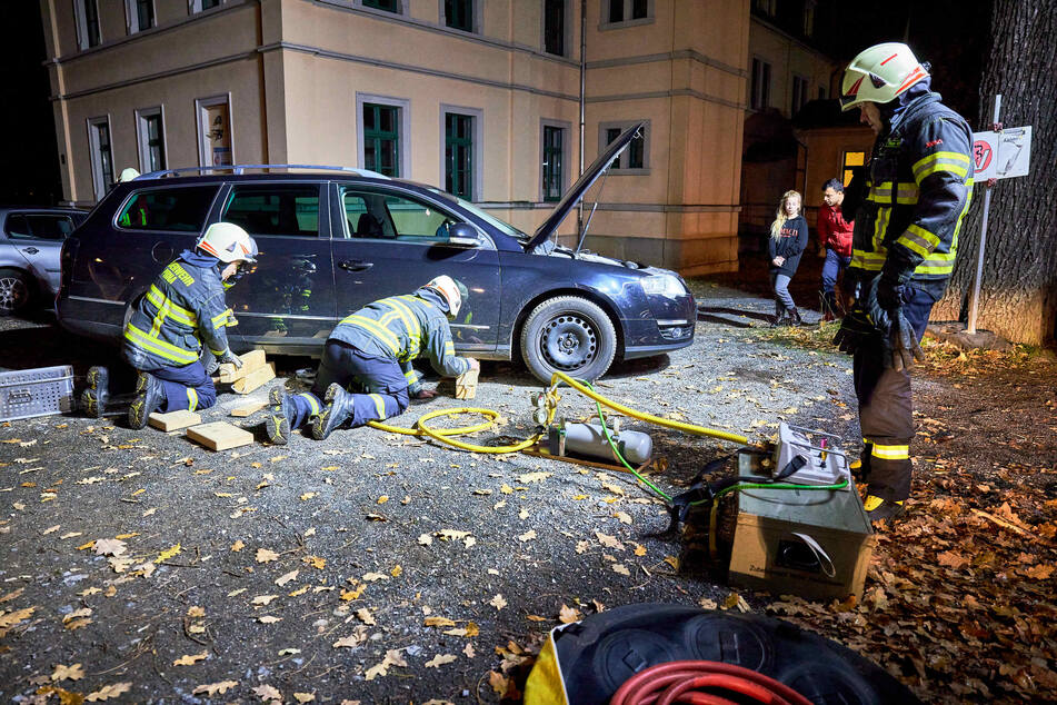 Mal ein etwas andere Einsatzort für die Feuerwehrleute aus Pirna.