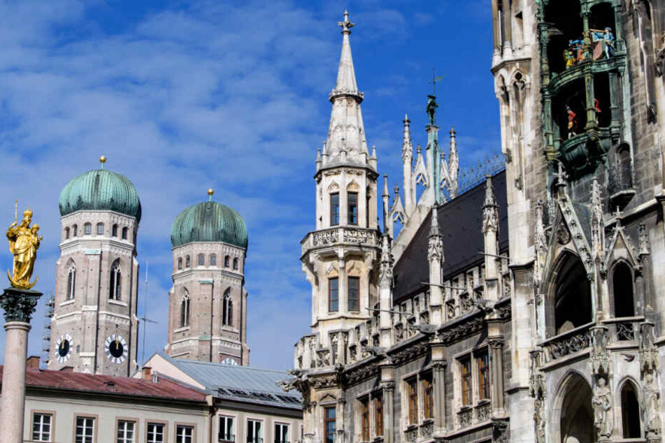 Das Wetter zeigt sich auch in der Landeshauptstadt München von seiner besten Seite.