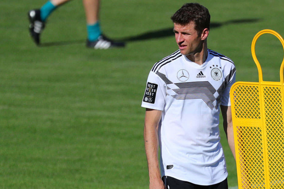 Vorher möchte Thomas Müller (rechts) mit der Nationalelf bei der WM 2018 in Russland brillieren.