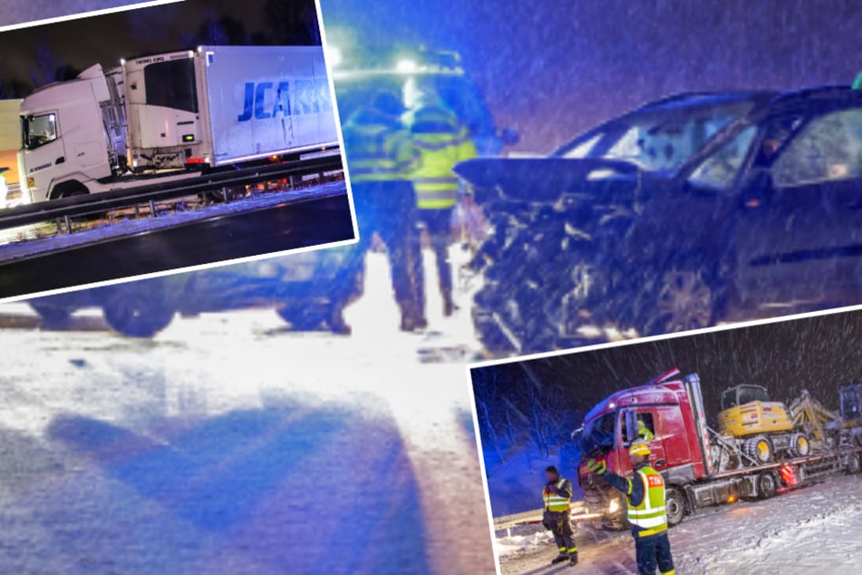 Unfall A4: Verkehrschaos nach Wintereinbruch: Autofahrer mit Sommerreifen unterwegs