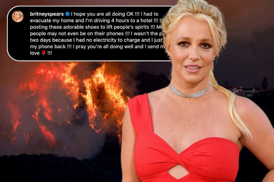 Britney Spears took to Instagram to share an important update to fans amid the devastating LA wildfires.