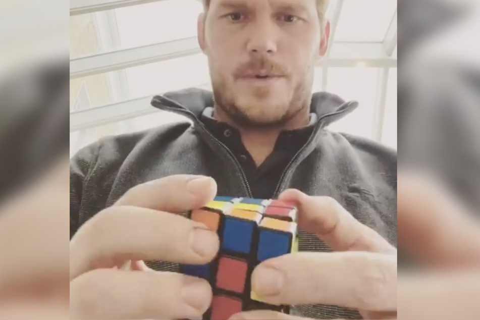 In his new Instagram post Chris Pratt's shows off his puzzle solving skills.