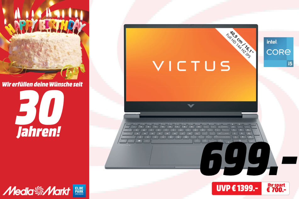 HP-Gaming-Notebook für 699 statt 1.399 Euro.