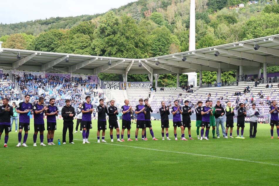 Erzgebirge Aue schaffte es nicht, sich gegen den Bundesligisten aus Hoffenheim durchzusetzen.