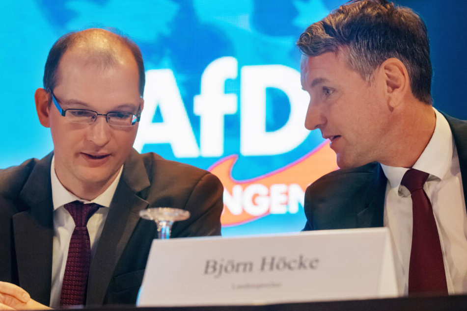 Die beiden Köpfe des Thüringer AfD: Stefan Möller (li.) und Landesvorsitzender Björn Höcke.