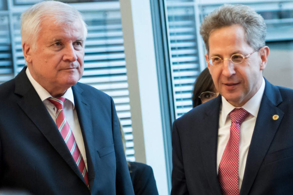 Horst Seehofer (69) und Hans-Georg Maaßen kommen zur Sondersitzung des Innenausschusses.