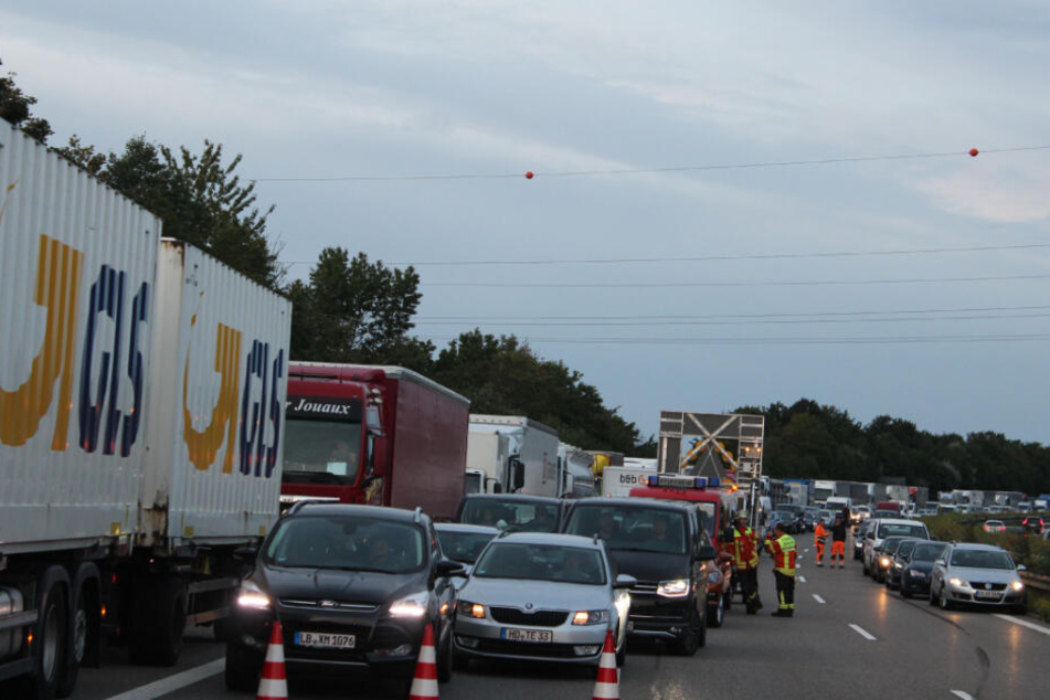 Stau auf der A81.