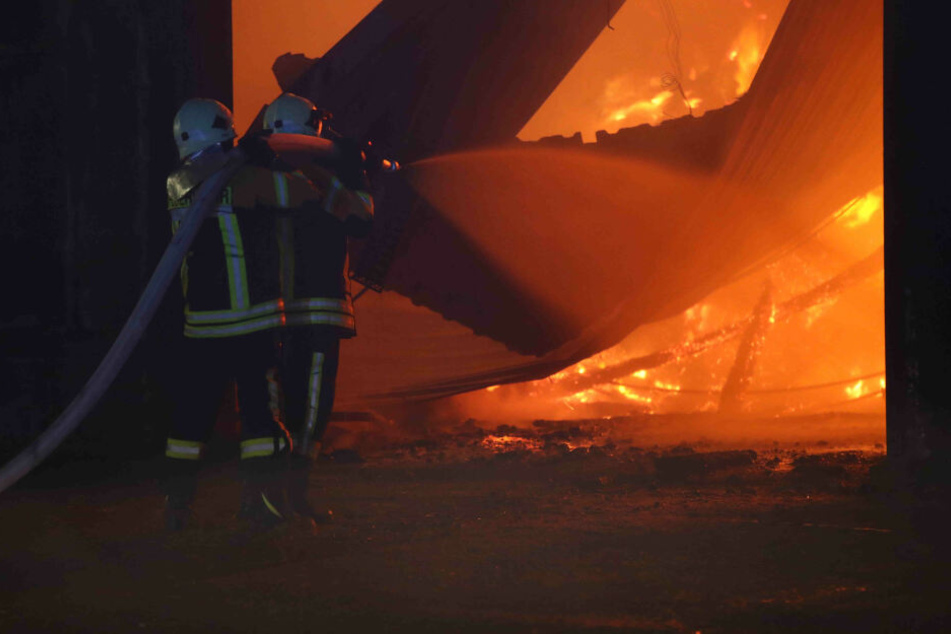 Die Feuerwehren kämpften stundenlang gegen die Flammen.