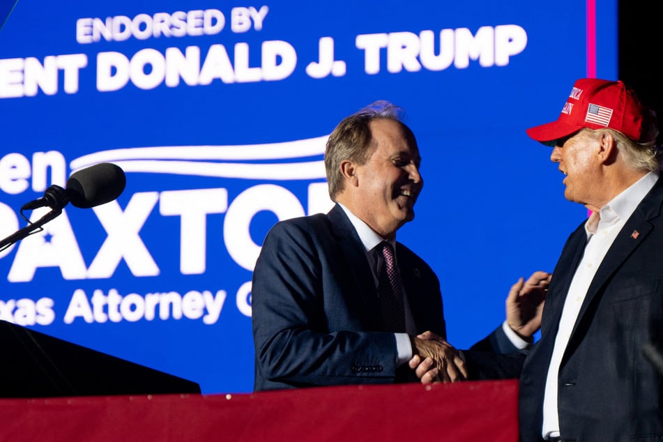 President Trump formally endorsed Ken Paxton (l.) earlier this month.
