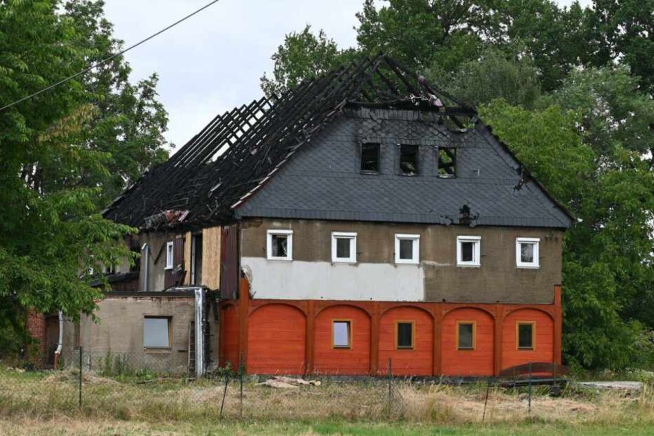 Dieses Umgebindehaus stand am Morgen in Flammen.