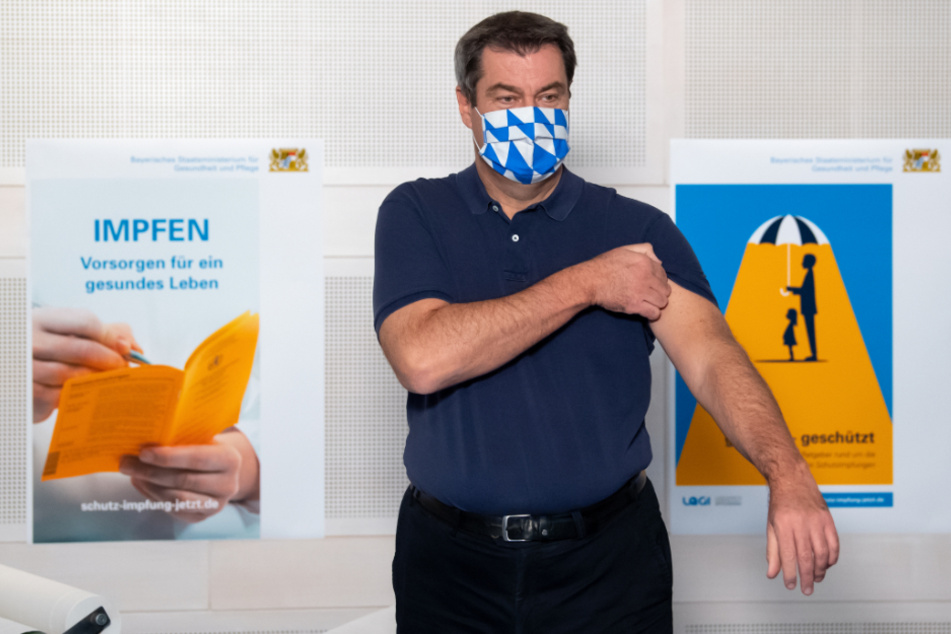 Bayerns Ministerpräsident Markus Söder (54, CSU) wurde gegen Corona geimpft. (Archivbild)