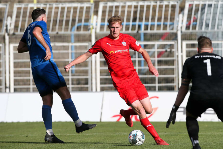Gerrit Wegkamp war der Tor-Vorbereiter des Spiels: Er lieferte unter anderem die Vorlage für Denis Jäpel zum 4:0 für den FSV Zwickau und traf dann selbst in der zweiten Halbzeit.