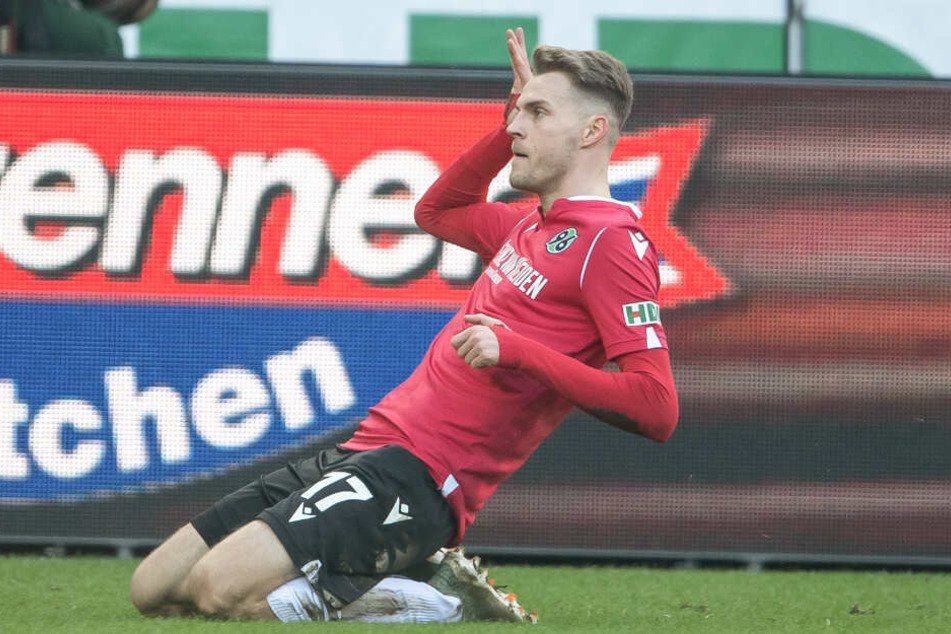 Marvin Ducksch erzielte in der 13. Spielminute das 1:0 für Hannover 96.