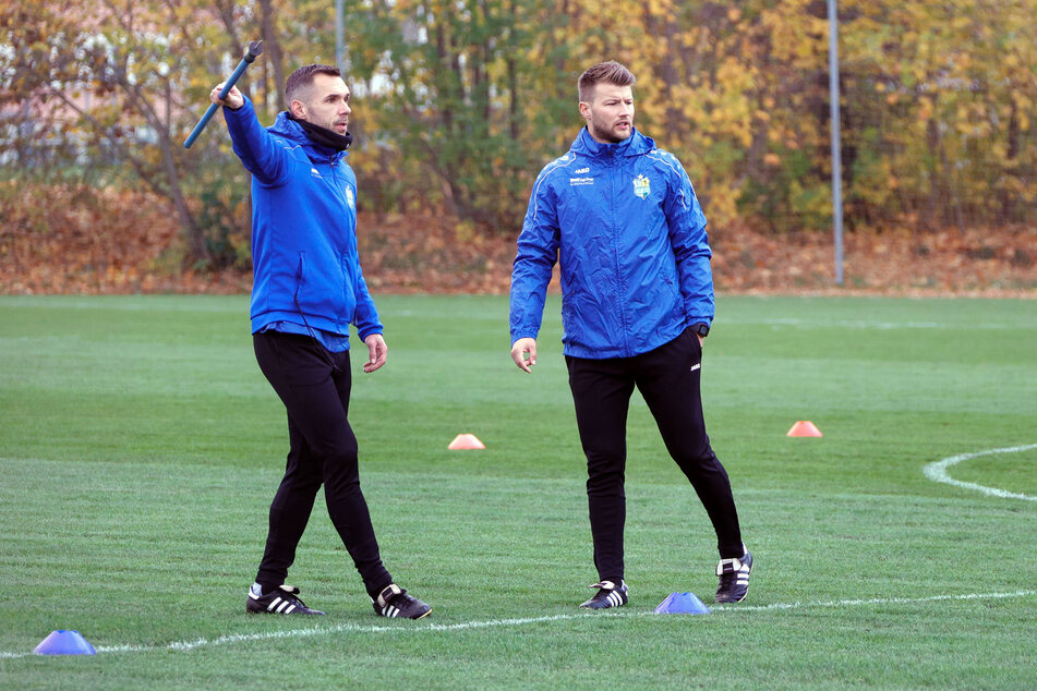 Das CFC-Trainerduo Daniel Berlinski (r.) und Christian Tiffert hat in den kommenden Tagen und Wochen viel vor.