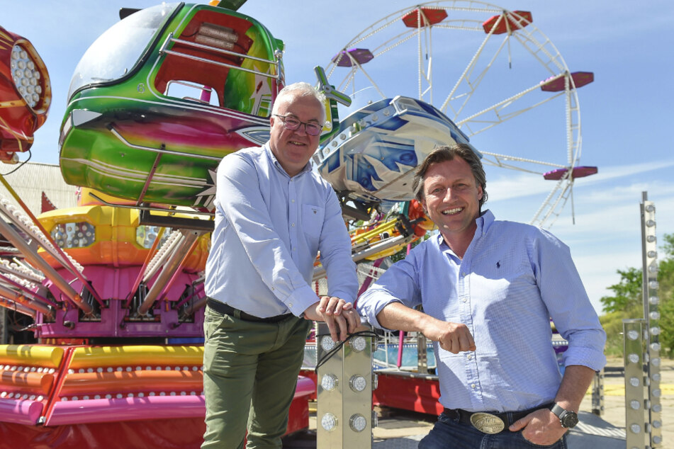 "Family City"-Veranstalter Frank Schröder (links) und Mirko Meinel.