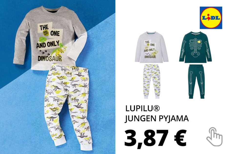 LUPILU® Kleinkinder Pyjama Jungen, mit Baumwolle