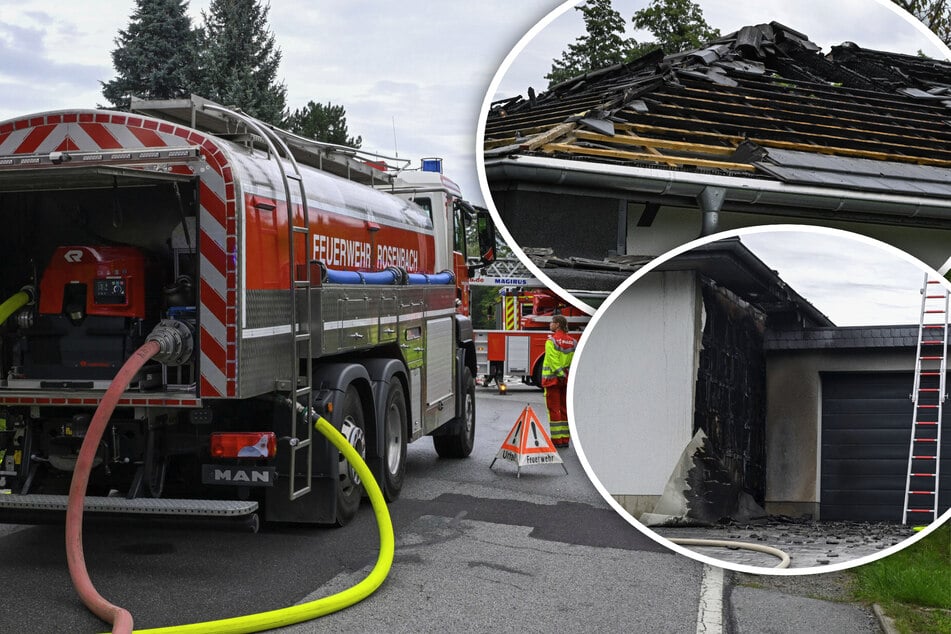 Mülltonnenbrand greift auf Dachstuhl über: 250.000 Euro Schaden an Neubau