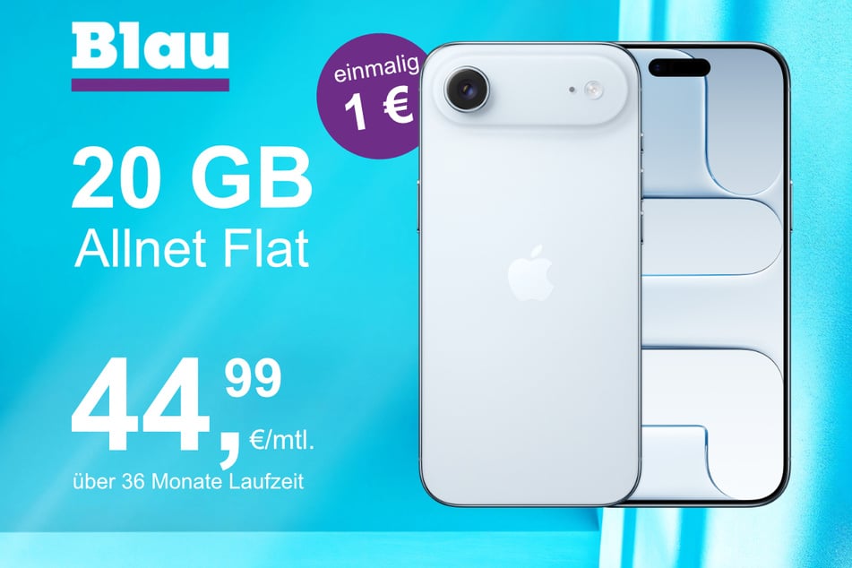 Das neue iPhone 17 Air im o2 Mobile M für einmalig 1 Euro.