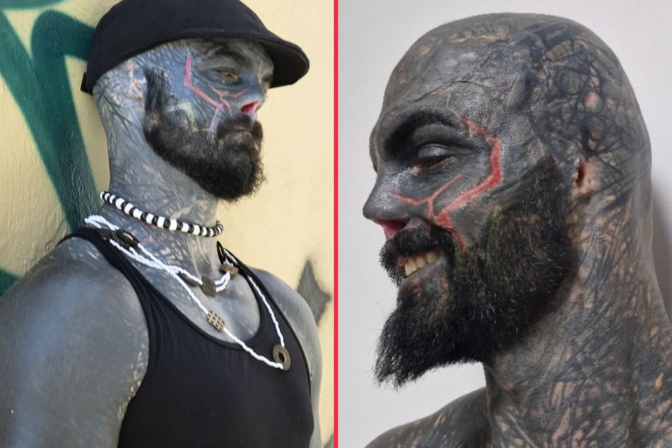 Does tattoo addict "Black Alien" want to be human again?