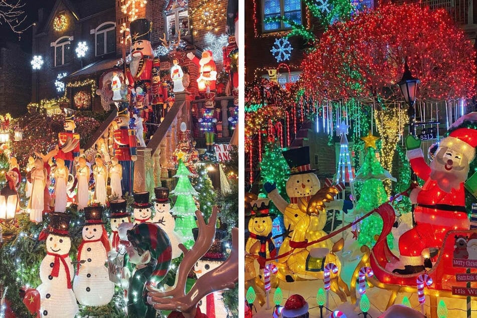 Visitors travel from around the world to view the incredible light displays in the Dyker Heights neighborhood of Brooklyn.