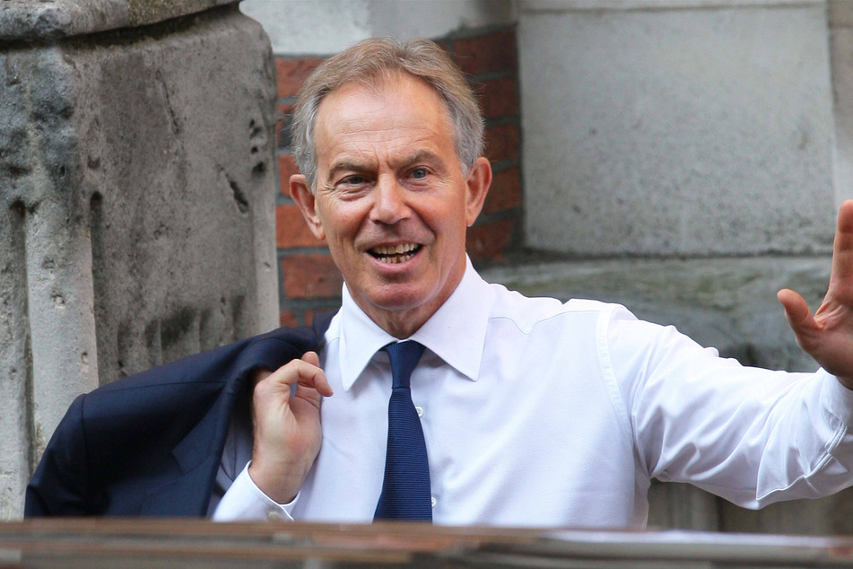 Tony Blair, here in 2012, usually looks the part of polished politician. Not anymore.
