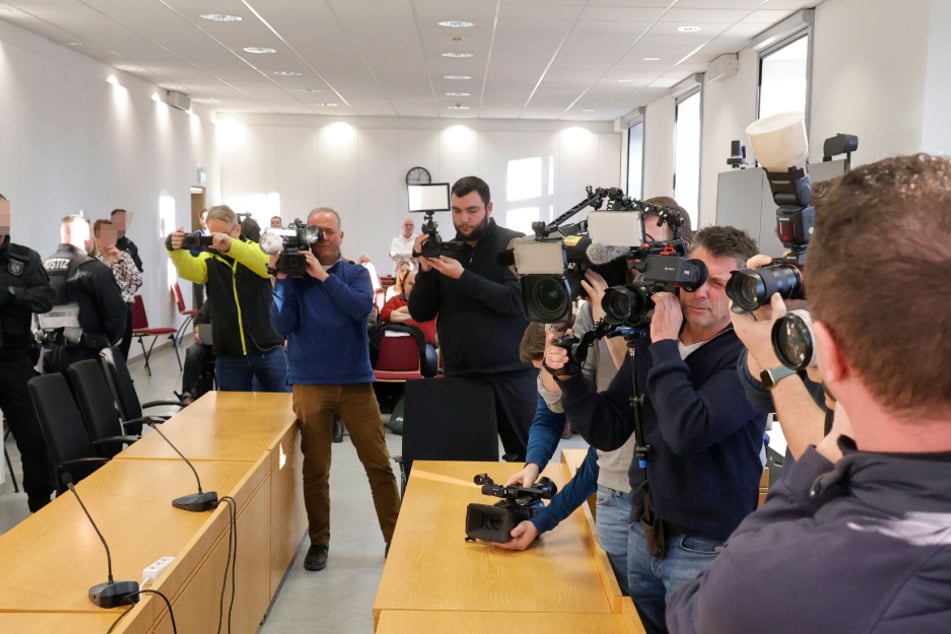 Medienauflaub im Chemnitzer Landgericht: Das Interesse an dem Fall ist enorm.