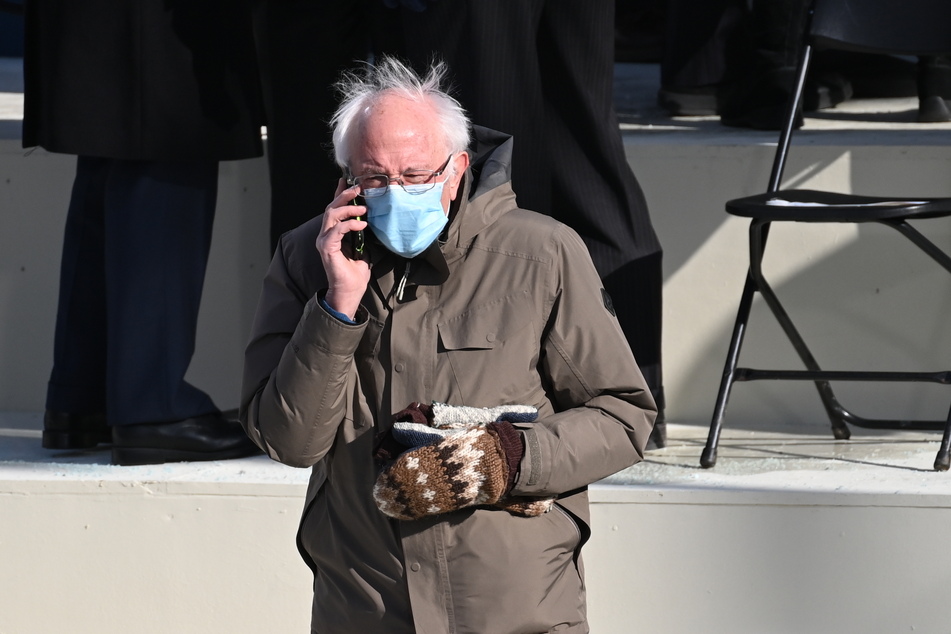 Sanders Strick-Handschuhe sind schon jetzt Teil zahlreicher Internet-Memes.