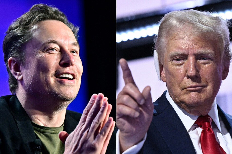 The EU's top digital official reminded Elon Musk (l.) of his legal duty to stop "harmful content" from spreading on X before the billionaire's interview with Trump.