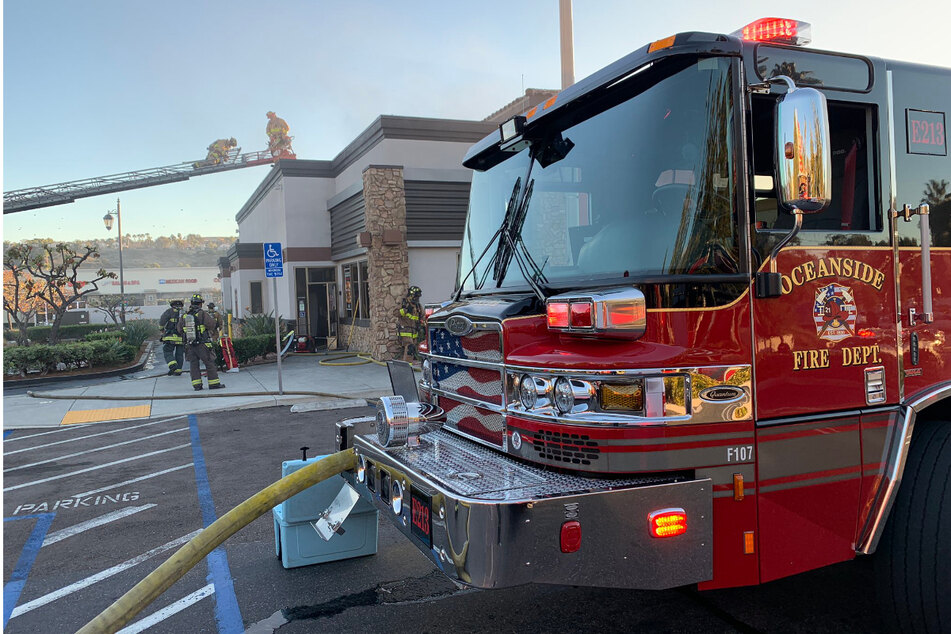 Oceanside Fire Department responded to the distress call shortly on Friday after a skydiver crash-landed in a neighborhood.